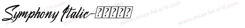 Symphony Italic字体转换